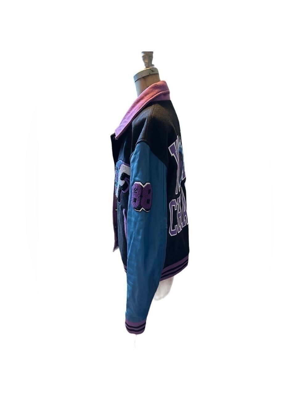 Homme + Femme letterman jacket- world champs size M runs a size larger - Picture 4 of 11